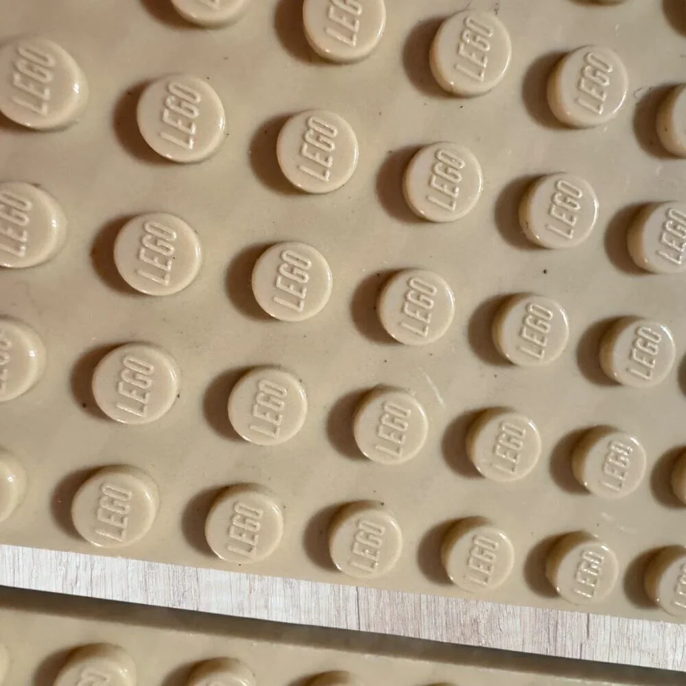 LEGO Tan Baseplates Lot Building Plates MOC Sand Beige Terrain Authentic 16 x 16